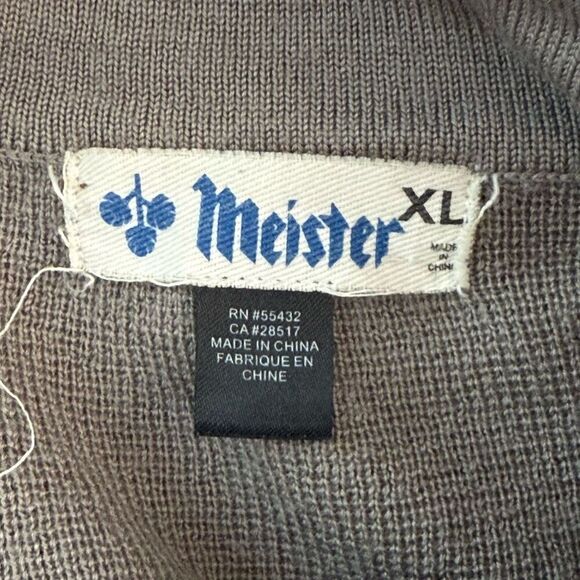 Meister Vintage Wool Blend Fair Isle Sweater / Quarter Zip - Women’s US XL - Picture 7 of 9